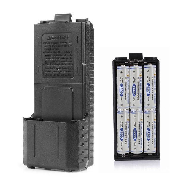 Baofeng UV-5R блок под установку аккумуляторных батарей усиленный Бокс ААA вместо аккумулятора 3060 фото