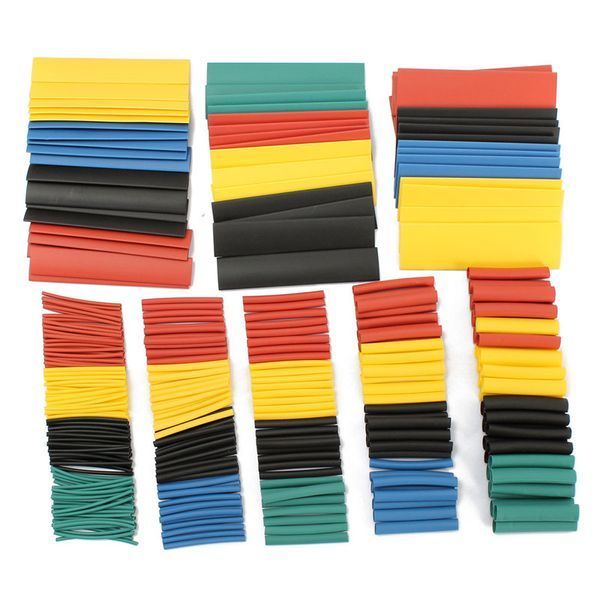 Термоусадка (набор) 328 шт 8 размеров трубки Polyolefin 2:1 Halogen Heat Shrink Tubing Tube Sleeving 3588 фото
