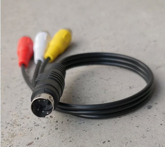 Адаптер-кабель S-Video (4 pin) на 3 RCA "мама" (0,3 м.) &ndash; переходник для подключения медиаплееров и DVD к телевизорам 0261-2 фото