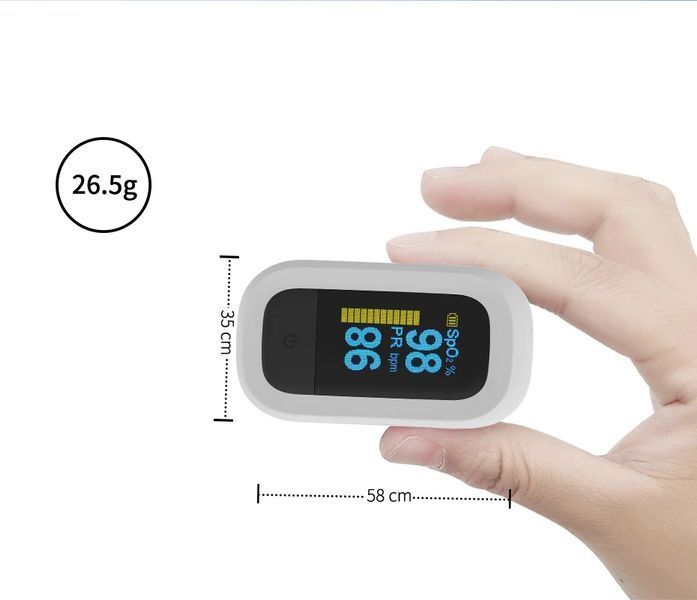 Пульсометр пульс Оксиметр OYK-88 CE ISO Blood Oxygen Monitor Heartbeat Monitor Pulse Oximeter на палец 5553 фото