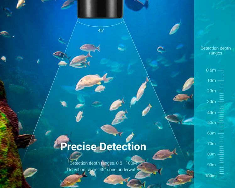 Эхолот для рыбалки, поиск рыбы Depth Fish Finder, проводной рыбопоисковый 5036 фото