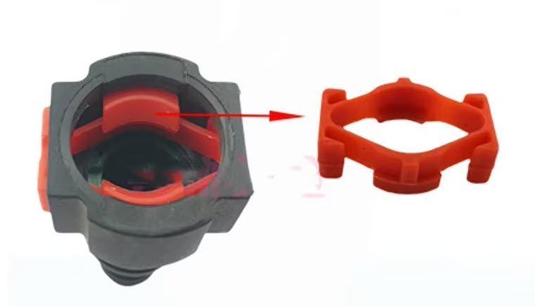 Разъем быстросъем 9.49x8-I (ID8) 9.4 мм штуцер топливный прямой 180 CRIN Fuel Pipe SCR Urea Pump Tube Quick Connect Joints Circlips Clips Repair Tools Air Joint SCR Post-Processing&nbsp; Используется с топливными шлангами на его внутренний диаметр ID : 8мм.&nbsp; Д 8086 фото