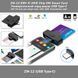ZW-12 EMV IC DNIE Chip DNI Smart Card Универсальный кард-ридер USB Type-C (62*24 мм) для смарт-карт, CAC, SIM, банковских карт (Windows/Mac/Android) ID Smart Card Reader Type-C Electronic DNI Reader 6582-5 фото 1