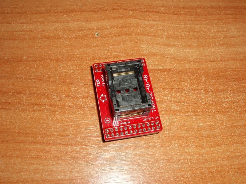 HMILU YAMAICHI XinGong Tech. Адаптер для MiniPro TL866A TSOP32 TSOP40 TSOP48 (один адаптер) під базову плату SN001-1 v3 A40968 0.5 4017 фото