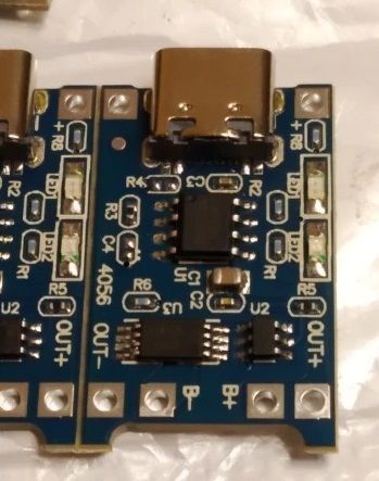 ЗУ для 18650 Type-C USB 5V 1A (З ЗАХИСТОМ) TP4056 зарядний модуль заряду тайп сі 6693 фото