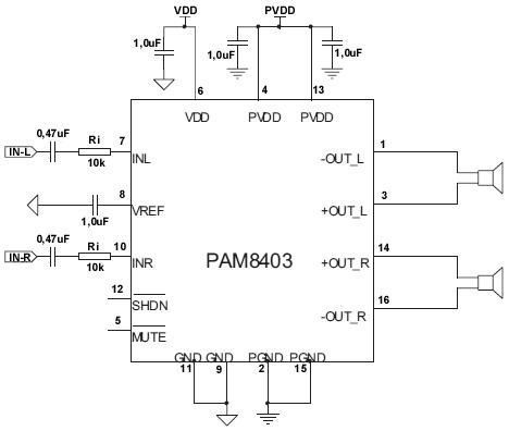 PAM8403 модуль плата аудио цифровой усилитель мощности 2 канала*3 Вт 3304 фото