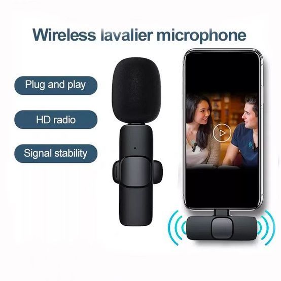 Беспроводной микрофон Wireless Lavalier Microphone** Прекрасный подарок для всех, кто занимается созданием ко 7862 фото