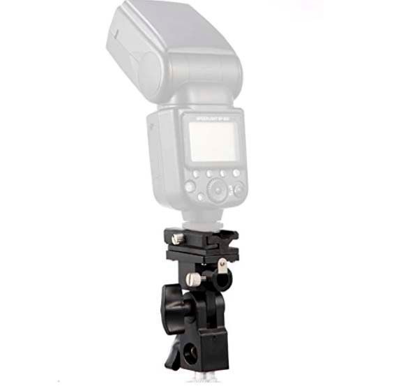 Держатель для вспышки и зонта тип B type Bracket Flash Shoe Umbrella Holder Swivel Light Stand 4932 фото