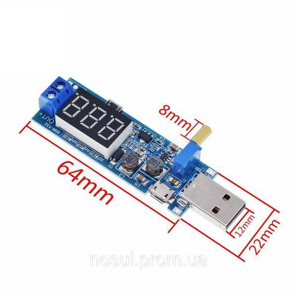 XY-UP USB (5V in) 1...24V преобразователь напряжения (блок питания зарядное) DC-DC 5624 фото