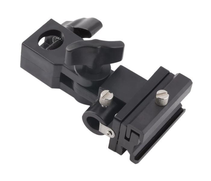 Держатель для вспышки и зонта тип B type Bracket Flash Shoe Umbrella Holder Swivel Light Stand 4932 фото