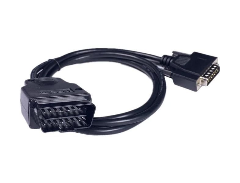 Кабель подовжувач OBD2 J1962 (1.3 м) FOXWELL KW850 NT624 NT644 Male "тато" DB15 для автомобільної діагностики ремонт заміну  8201 фото