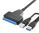 Кабель SATA (22+7) - USB 3.0 с двойным USB и доп.питанием DC 3,5 мм &ndash; адаптер для HDD/SSD 2.5/3.5" с усиленным питанием 4906-2 фото 3