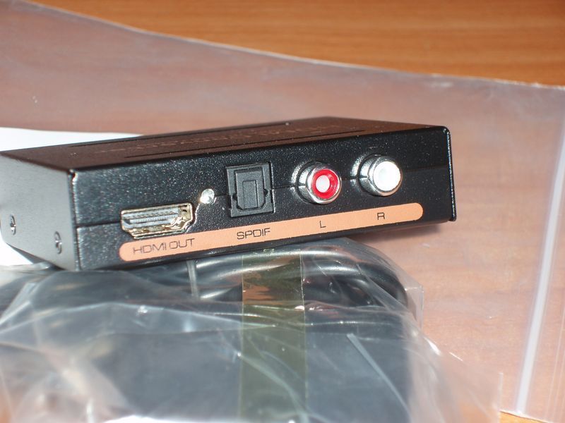 Конвертер HDMI 1.4 3D вхід &mdash; виходи HDMI окремий звук Toslink SPDIF +Audio RCA L+R 5.1CH DTS AC3 PCM 3635 фото