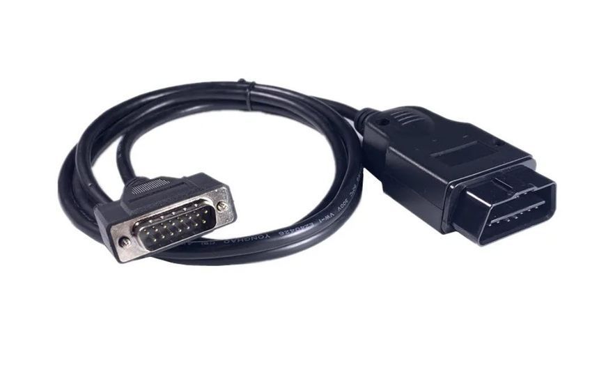 Кабель подовжувач OBD2 J1962 (1.3 м) FOXWELL KW850 NT624 NT644 Male "тато" DB15 для автомобільної діагностики ремонт заміну  8201 фото