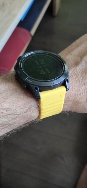 Ремешок (26 мм) Garmin QuickFit Fenix 6X 6X 6 Pro YELLOW (желтый) силикон каучук 7579 фото