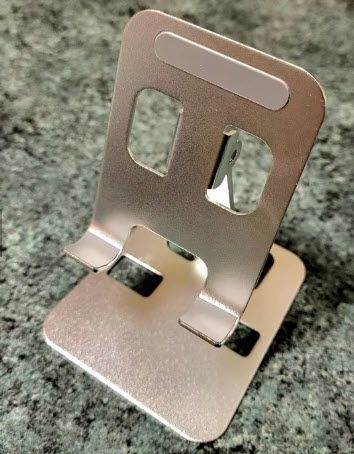 Подставка для телефона, метал (СЕРЕБРО) Folding Portable Desktop Metal Mobile Phone Stand 8038 фото