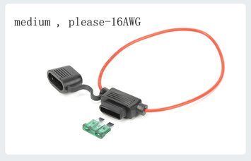 XHX-007 600V (під standard medium - середній розмір запобіжників 19*19 мм) тримач роз'єм запобіжника автомобільного 12V-24V 5...40 4705 фото