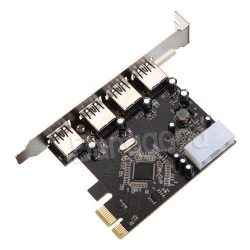 USB 3.0 (4 port) PCI-e VIA FL-800 5Гбс плата расширения портов адаптер 2239 фото