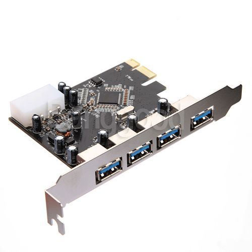 USB 3.0 (4 port) PCI-e VIA FL-800 5Гбс плата расширения портов адаптер 2239 фото