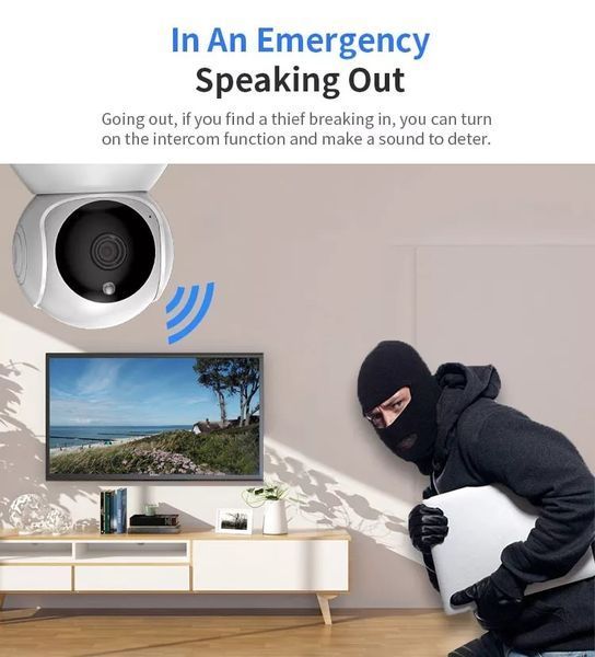 Xiaovv Q8 HD 1080р V380 h.265 IP-камера WiFi поворотная видеонаблюдения (видео няня) Xiaomi Xiaovv Home Smart 5240 фото