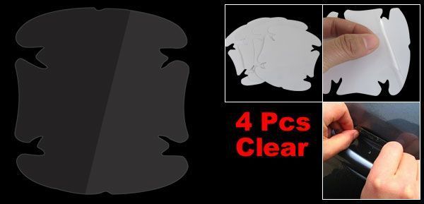Пленка защит 5шт от царапин дверные ручки протектор Car Door Handle Scratch Protector - невидимы после наклейк 1344 фото