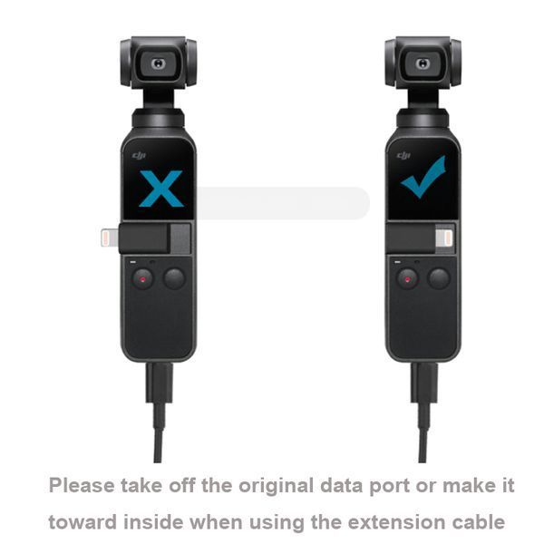 DJI Osmo Pocket OTG USB кабель подовжувач TYPE-C &mdash; microUSB на Android 100 см 5567 фото