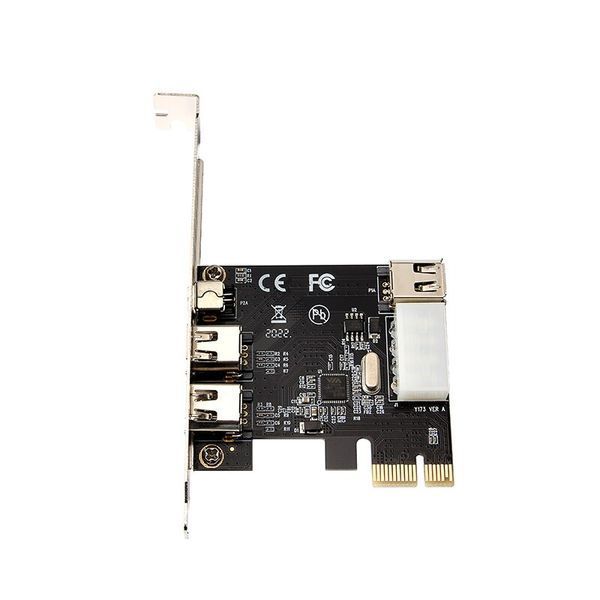 Контроллер VT6315N PCIE - 1394 iLink FireWare (6 pin)+ 1 (4pin) порт + MOLEX подключение видеокамер, музыкальн 2893-2 фото