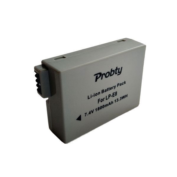 Probty&nbsp;LP-E8 аккумулятор 1800mAh для Canon 550D 600D 650D 700D 750D EOS Rebel T2i 3380 фото