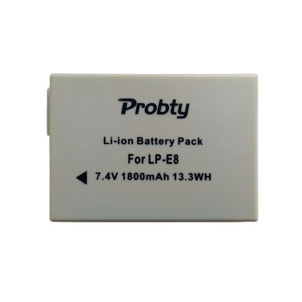 Probty&nbsp;LP-E8 аккумулятор 1800mAh для Canon 550D 600D 650D 700D 750D EOS Rebel T2i 3380 фото