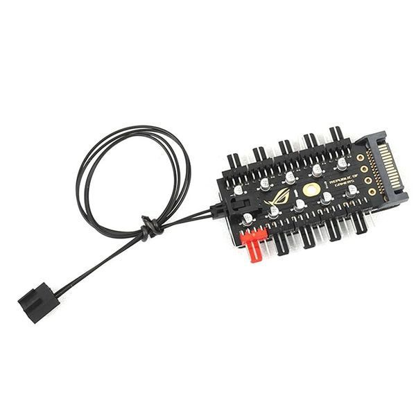 SATA PWM Cooler Fan HUB сплиттер охлаждения вентилятор 10 порт Splitter 6134 фото
