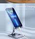 Подставка для телефона, метал (СЕРЕБРО) Folding Portable Desktop Metal Mobile Phone Stand 8038 фото 6
