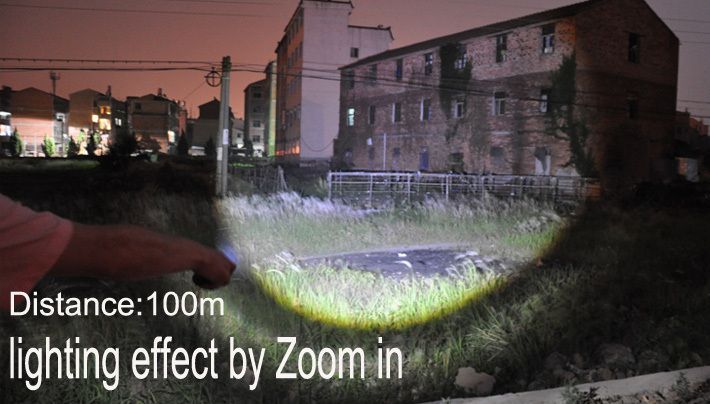Ліхтар LED похідний CREE XM-L T6 (без лого) 25000 Люмен універсальний компактний потужний світлодіодний із зумом 3146 фото