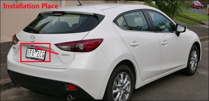 Камера заднього огляду Mazda М6 / M3 / AXELA Hatchback / ATENZA (2014...) 4207 фото