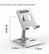 Подставка для телефона, метал (СЕРЕБРО) Folding Portable Desktop Metal Mobile Phone Stand 8038 фото 5