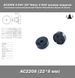 AC2208 3-24V (22*8mm) 4 KHZ зуммер пищалка пассивный пьезоэлектрический Passive Piezoelectric Buzzer AC Buzzer 7834 фото 1
