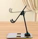 Подставка для телефона, метал (СЕРЕБРО) Folding Portable Desktop Metal Mobile Phone Stand 8038 фото 3