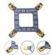 Универсальный кронштейн для кулера CPU (Square ILM 80*80 мм) держатель радиатора совместим с Intel LGA 1150/1151/1155/1156/1366/2011/2011-3 металлический монтажная основа для вентилятора 8164 фото 2