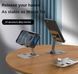 Подставка для телефона, метал (СЕРЕБРО) Folding Portable Desktop Metal Mobile Phone Stand 8038 фото 7