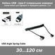 Кабель USB кутовий - mini USB кутовий спіральна навивка (30...120 см) 4662 фото 1