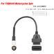 Переходник OBD2 16 pin - 3 pin (Yamaha) белый для диагностики мото Y15-V2 YZF-R125 MT-125 YS-125 Delight-125 N 7306 фото 3