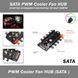 SATA PWM Cooler Fan HUB сплиттер охлаждения вентилятор 10 порт Splitter 6134 фото 1