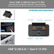 Сокет USB*2 (QC3.0) Type-C*2 (PD) +вольтметр Автомобильное зарядное устройство с выключателем (кнопка вкл/выкл) 4-портовый разветвитель PD/QC3.0 для авто, фургонов, катеров 12В/24В 8320 фото 1