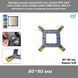 Универсальный кронштейн для кулера CPU (Square ILM 80*80 мм) держатель радиатора совместим с Intel LGA 1150/1151/1155/1156/1366/2011/2011-3 металлический монтажная основа для вентилятора 8164 фото 1