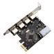 USB 3.0 (4 port) PCI-e VIA FL-800 5Гбс плата расширения портов адаптер 2239 фото 2