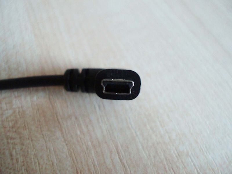 Кабель USB кутовий - mini USB кутовий спіральна навивка (30...120 см) 4662 фото