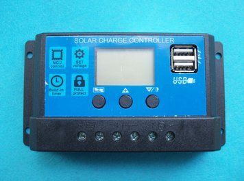 Сонячний контролер заряду RBL-10A 24V-12V 10A з дисплеєм + 2 USB-вогниті 4750 фото