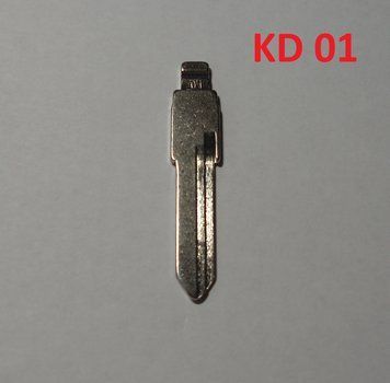 Keydiy жало No 01 VW Audi пуступка ключ blade лезо (VW Jetta, Santana, B4, Audi 100, Golf, Hongqi 84 та ін) 5053 фото