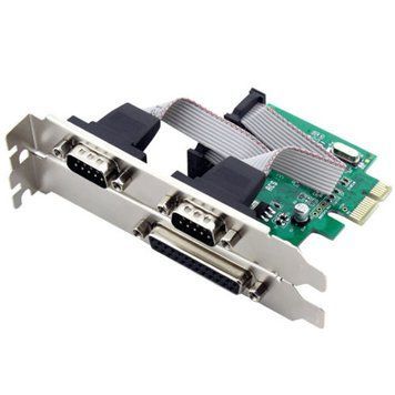 Контроллер PCIE - RS232 + IEEE 1284 LPT (2 port COM + 1 port LPT) 2772 фото