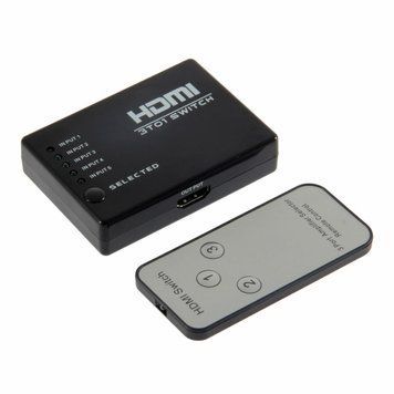 Свитчер HDMI 1.3b видео аудио коммутатор (3 HDMI in - 1 HDMI out) пульт ДУ remote control управление 3511 фото