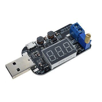 USB преобразователь XY-UP Boost/Buck Input-DC-3.5-12V Output-DC-1.2-24V с вольтметром и регулировкой напряжени 5623 фото